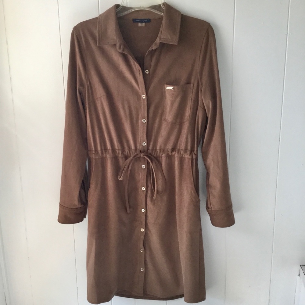 Tommy Hilfiger Ultrasuede Tan Dress
